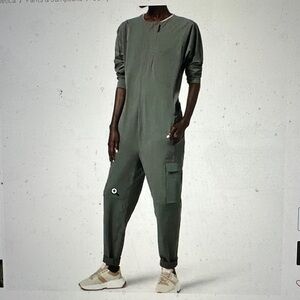 Rare Lululemon Reykur Palm Deco Green Jumpsuit. New without tags.